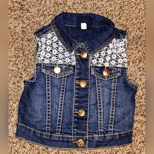 Osh Kosh childrens jean vest 3t
